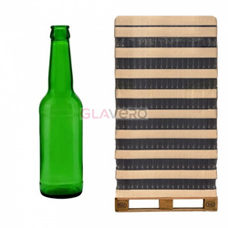 Long-Neck Super Light 330 ml Glass Bottle, Green Glass