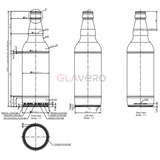 Bierflasche BBH 500 ml pry/off Palette 1768 Stk.