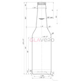 Flasche LONGNECK 330 ml Twist-off Flint Palette 3339 Stk.