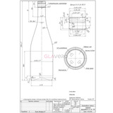Weinflasche BURGUNDY 750 ml Olive Palette 1092 Stk.
