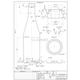 Glasflasche f&uuml;r Champagner und Schaumweine VGA Champagne 750 ml | 1092 Stk. pro Palette