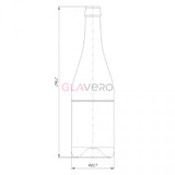 Glasflasche f&uuml;r Champagner und Schaumweine RSZ Dorato 750 ml Green | 1232 Stk. pro Palette