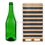 Glasflasche f&uuml;r Champagner und Schaumweine RSZ Dorato 750 ml Green | 1232 Stk. pro Palette