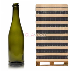 Champagnerflasche 750 ml Olive Palette 1092 Stk.