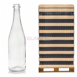 Champagne Bottle 750 ml Clear Palette 1092 pcs.