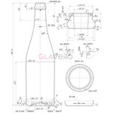 &Scaron;ampanie&scaron;a pudele bezkrāsaina 750 ml palete 1008 gab.